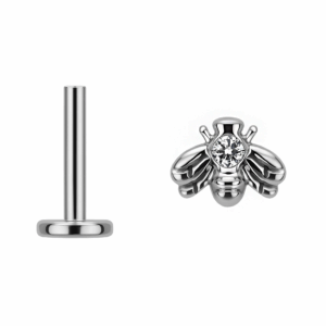 Labret Ape con Zirconi in Titanio ASTM F136