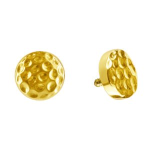 Disco Martellato Labret in Oro 18k