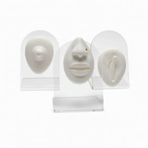 Espositore di Acrilico e Silicone Modelo Bocca, Nipple e Intimo