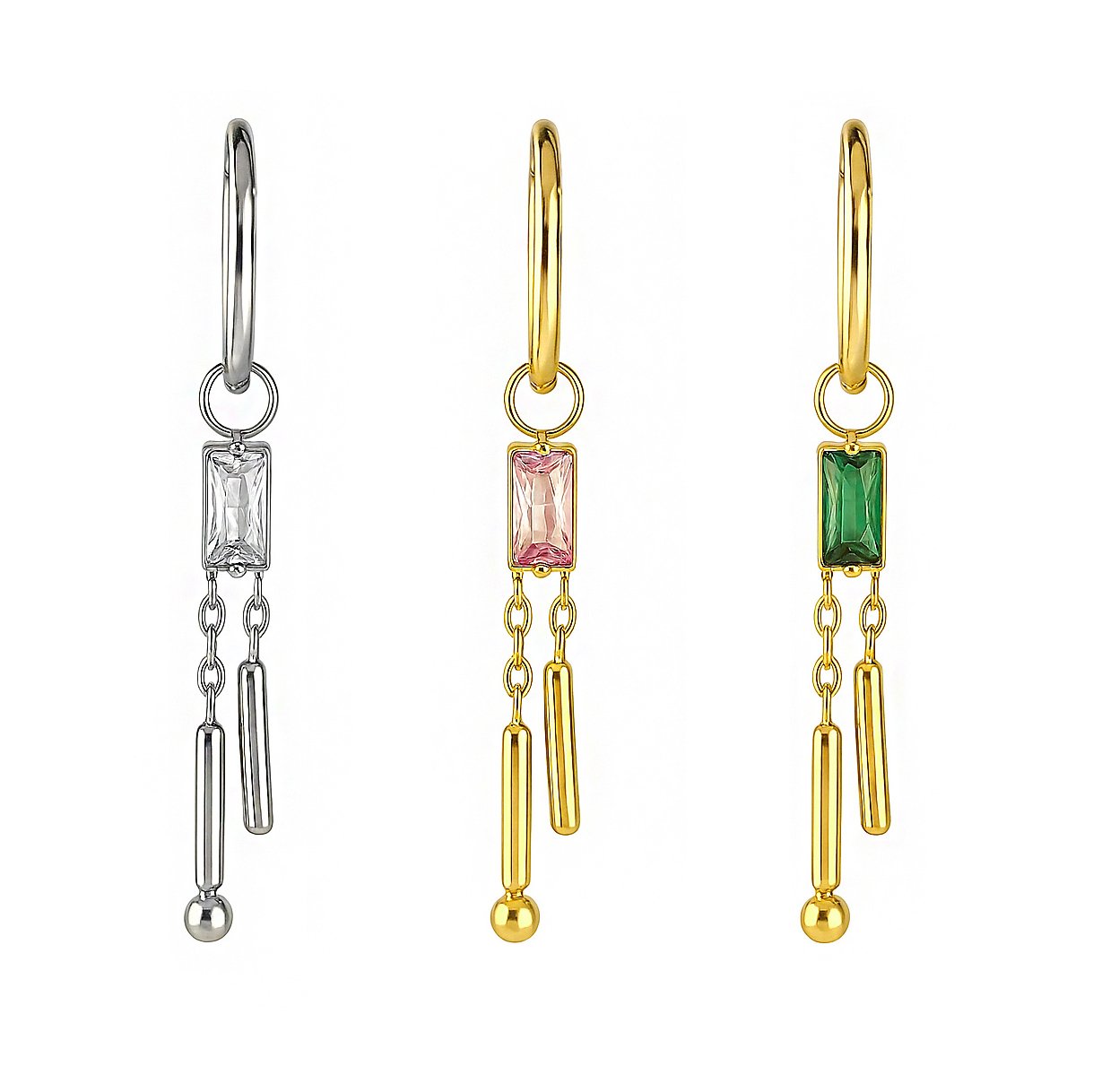 Clicker Square Needles in Titanio ASTM F136 con Zirconia