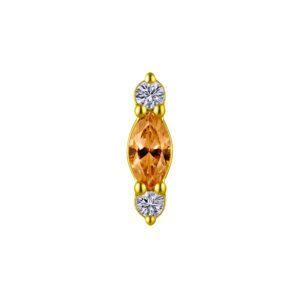 Terminale in Oro 18k con Created Diamond