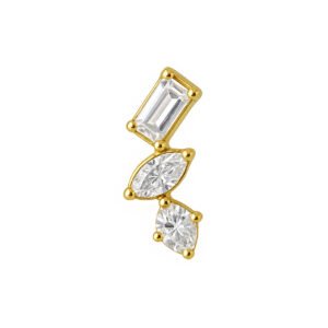 Terminale in Oro 18k con Created Diamond
