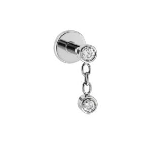 Labret Pendulo Punto di Luce Di Titanio ASTM F136