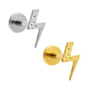 Labret Raggio Martellato di Titanio ASTM F136