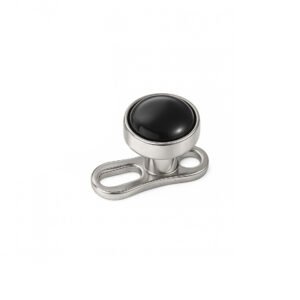 Dermal Anchor de Titânio ASTM F136 com Pedra Natural