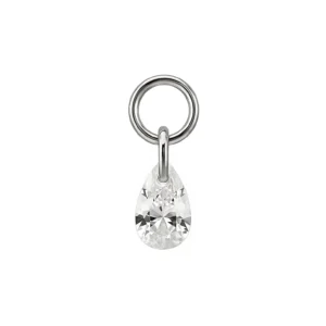 Pendente Goccia di Zirconia in Titanio ASTM F136