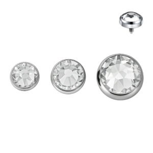 Topo in Titanio ASTM F136 Crystal Filettatura Interna