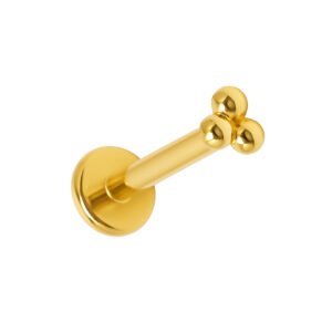 Trio di Beads Labret in Oro 18k