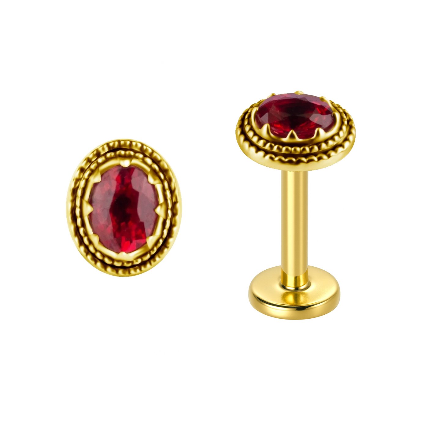 Zaffiro Songea Labret in Oro 18k