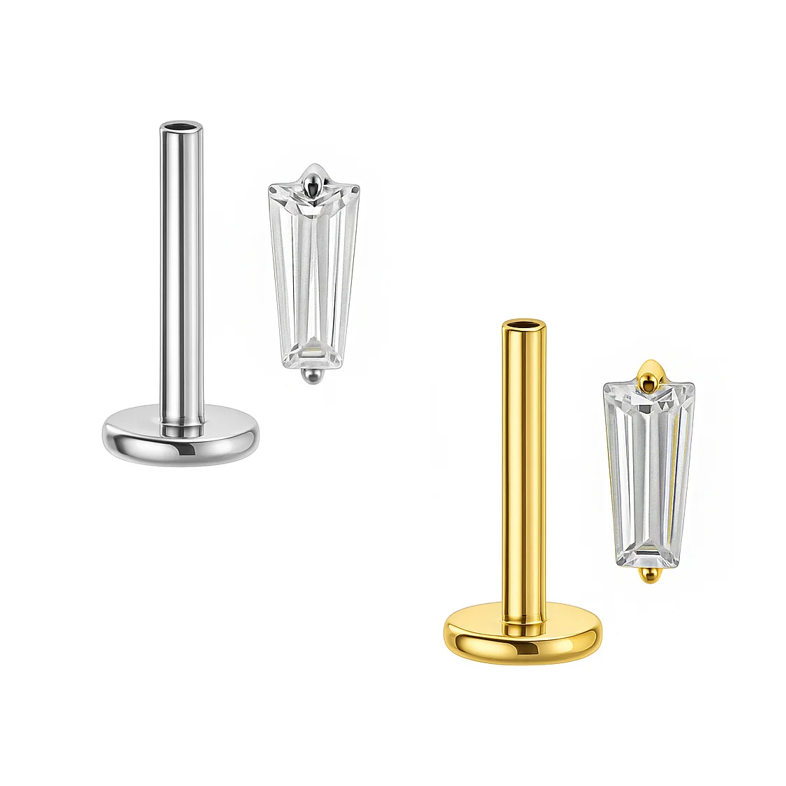 Rombo di Zirconi Labret di Titanio