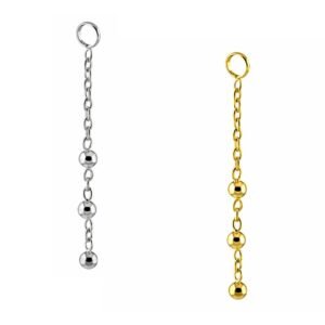 Pendente Catene con Beads di Titanio ASTM F136