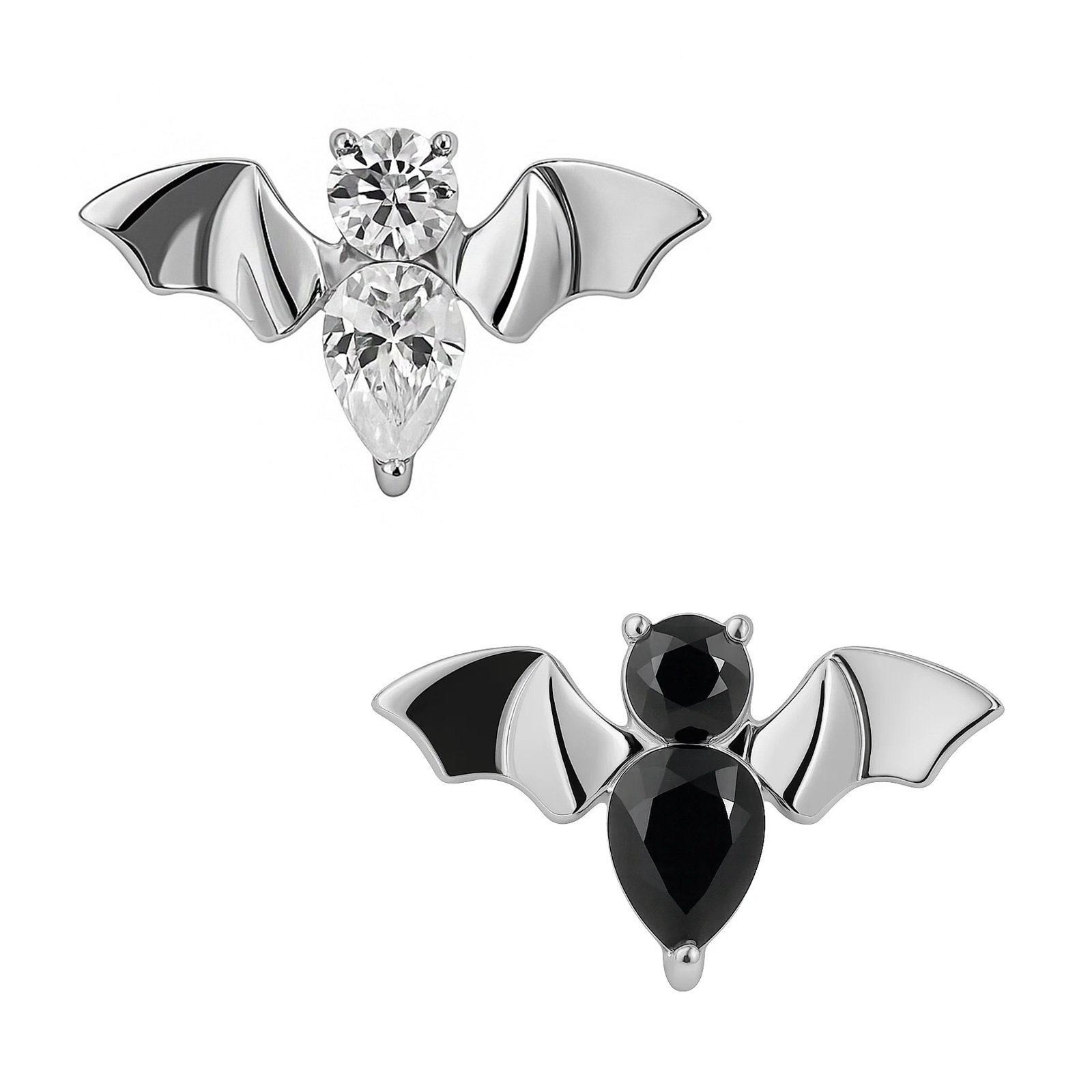 Labret Pipistrello con Zirconi di Titanio ASTM F136