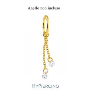 Pendente Round and Drop de Titânio ASTM F136