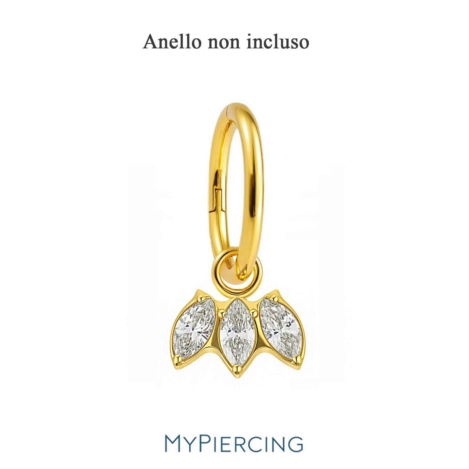 Pendante Gem di Titanio ASTM F136
