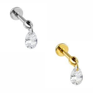 Labret Spike Goccia pendente in Titanio ASTM F136