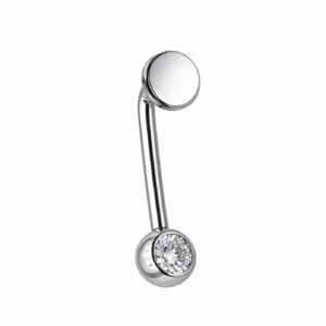 Piercing Genitale a L in Titanio ASTM F136 con Disco