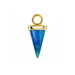 Pendente Oro 18K, Pendolo di Opale Sintetici
