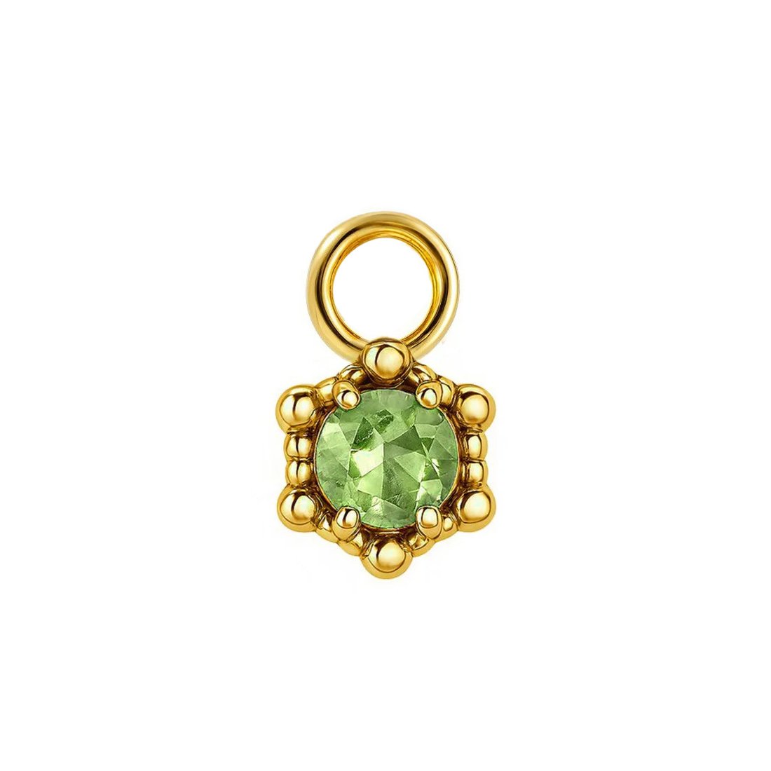Pendente in Oro 18k con Ciondolo in Peridoto Genuine