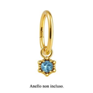 Pendente em ouro 18K com topázio azul