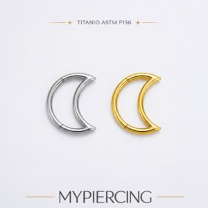 Argola Lua Clicker de Titânio ASTM F136