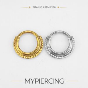 Anello Saturno Cleopatra Di Titanio ASTM F136