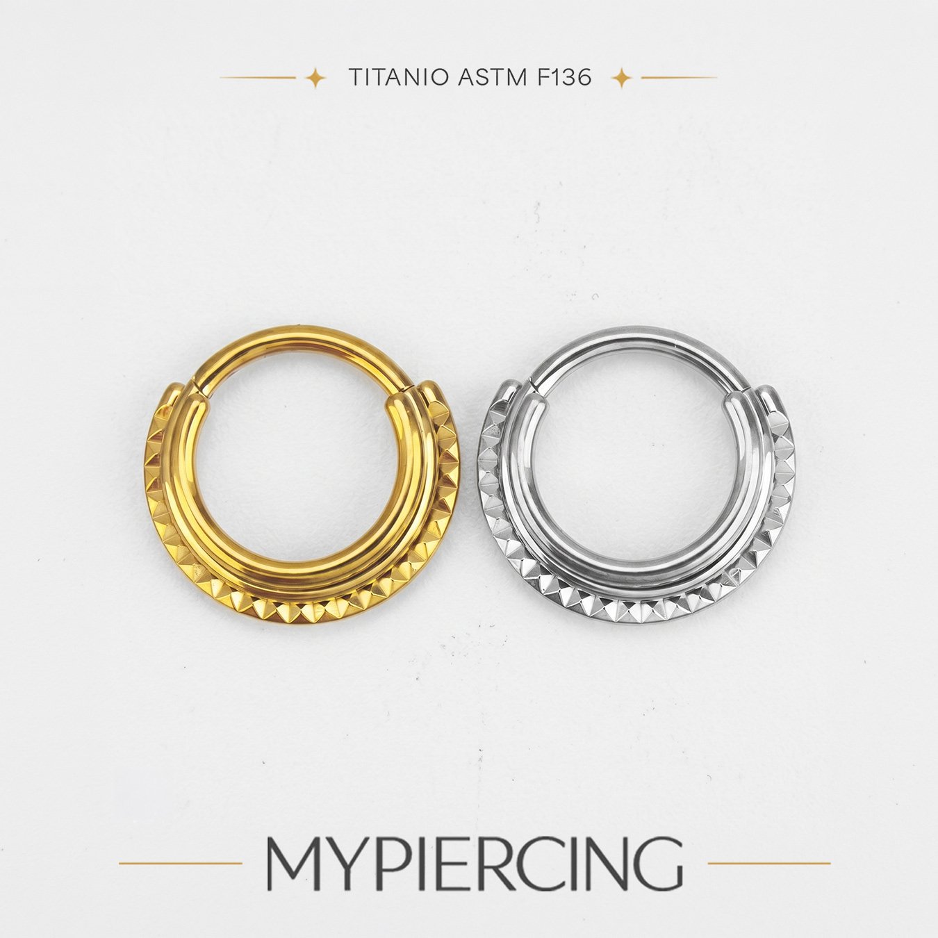 Anello Saturno Cleopatra Di Titanio ASTM F136