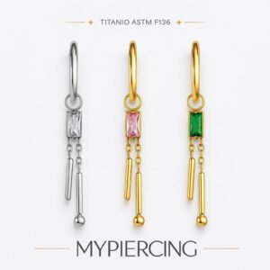 Clicker Square Needles in Titanio ASTM F136 con Zirconia