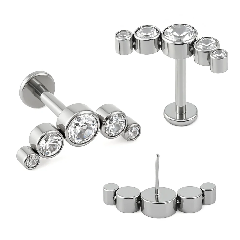 Cluster 5 Discos Opala Push Pin Titanio ASTM F136