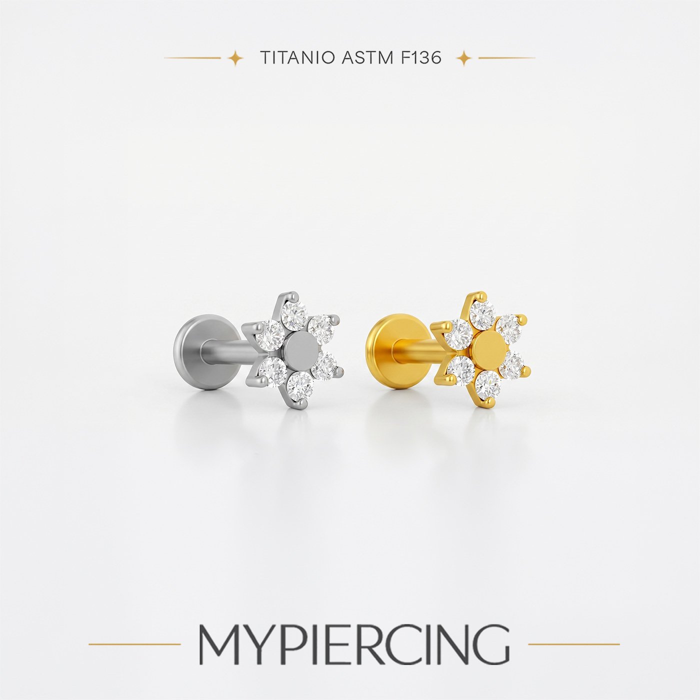 Piercing Labret fiore