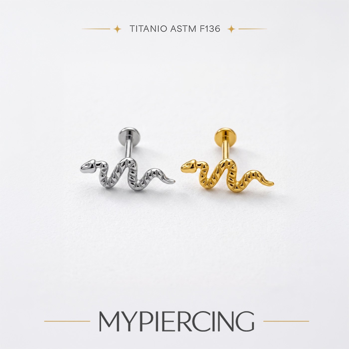 Piercing Labret serpente