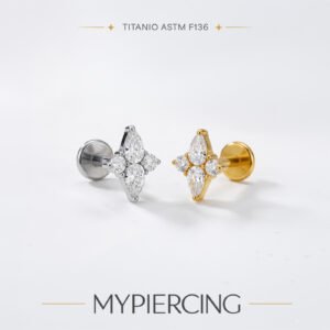 Labret Stella Artica in Titanio ASTM F136
