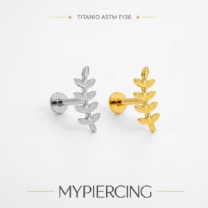 Labret ramo em titânio