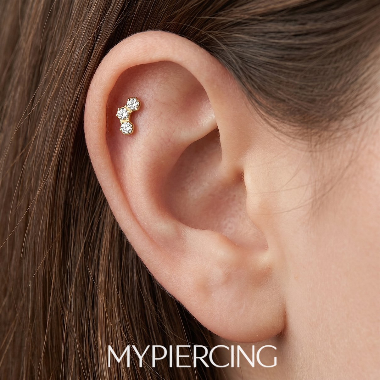 Labret di Titanio Nido d’ape con Zirconi
