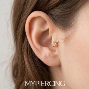 Labret Fio de Arame Farpado em Titânio ASTM F136