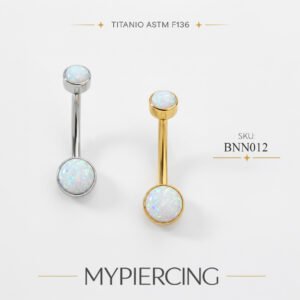 Banana di Titanio ASTM F136 con Opali