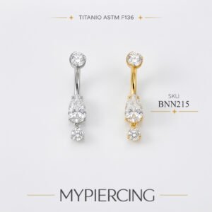 Banana Goccia Con Punto Di Luce Con Zirconia Di Titanio ASTM F136
