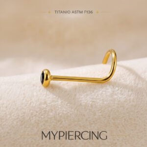 Nostril in Oro 18k con Zircone