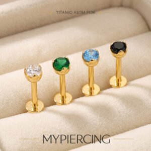 Labret di Zirconia in Titanio