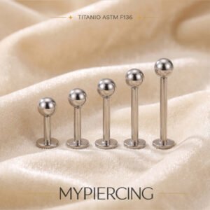Labret básico em titânio ASTM F136