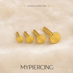 Barretta di Labret Push Pin di Titanio ASTM F136