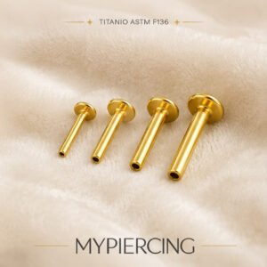 Barretta di Labret Push Pin di Titanio ASTM F136