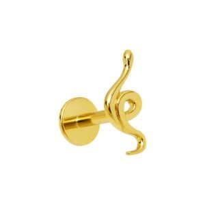 LBT SERPENTE ENLANCE TIT(CX43) — Cor: PVD Gold, Espessura x Comprimento: 1.2 x 6 mm